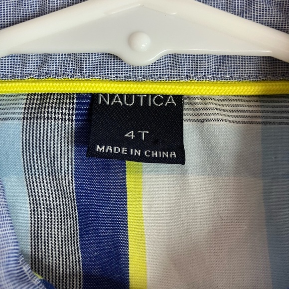 Wrangler Blue and White Plaid & Nautica Button Down Long Sleeve Shirt - Picture 10 of 13